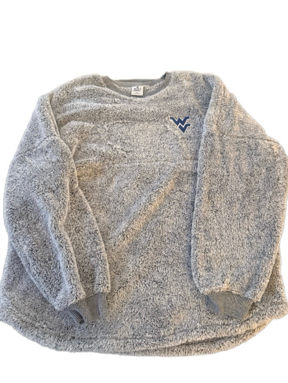 WVU Spirit Jersey Sherpa Fleece Crewneck Sweatshirt